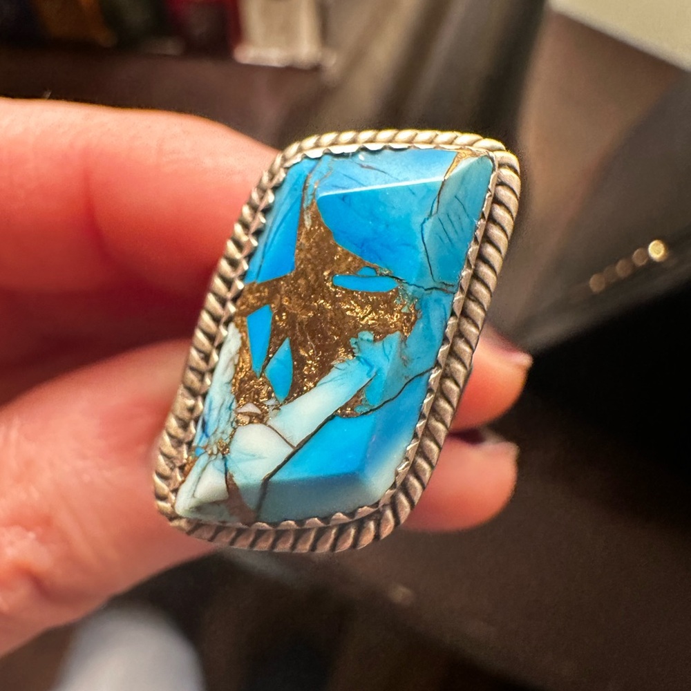 Turquoise and Silver Ring
